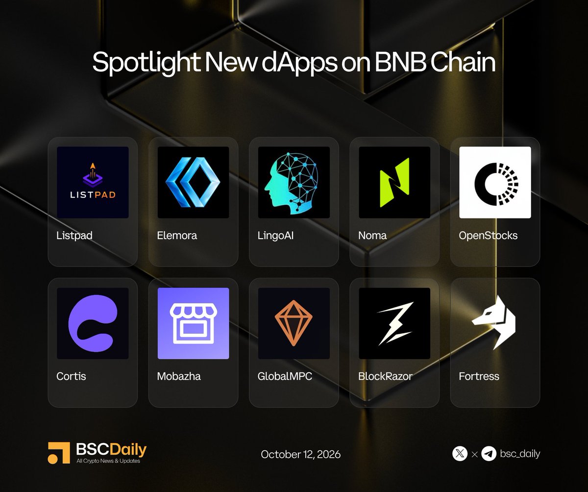 BSCDaily’s new-dApp spotlight graphic